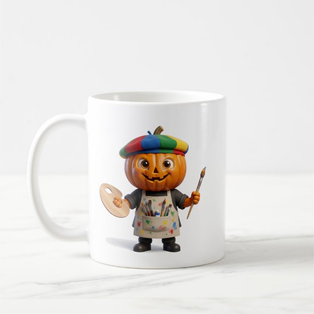 Mug Art créatif de citrouille d'Halloween  (Gauche)
