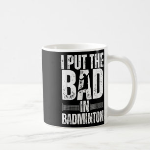 Mug Art de badminton drôle pour hommes femmes sport de