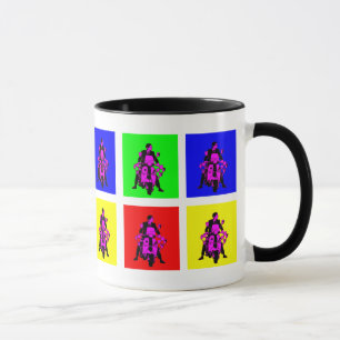 Mug Art de bruit de cavalier de mod