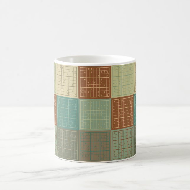 Mug Art de bruit de Sudoku (Centre)