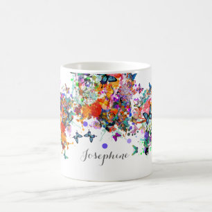 Mug Art de bruit personnalisé de papillons