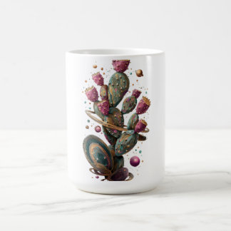 Mug art de cactus du désert cosmique 