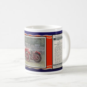 MUG ART DE CARTE À CIGARETTES DE VOITURE DE COURSE VIN