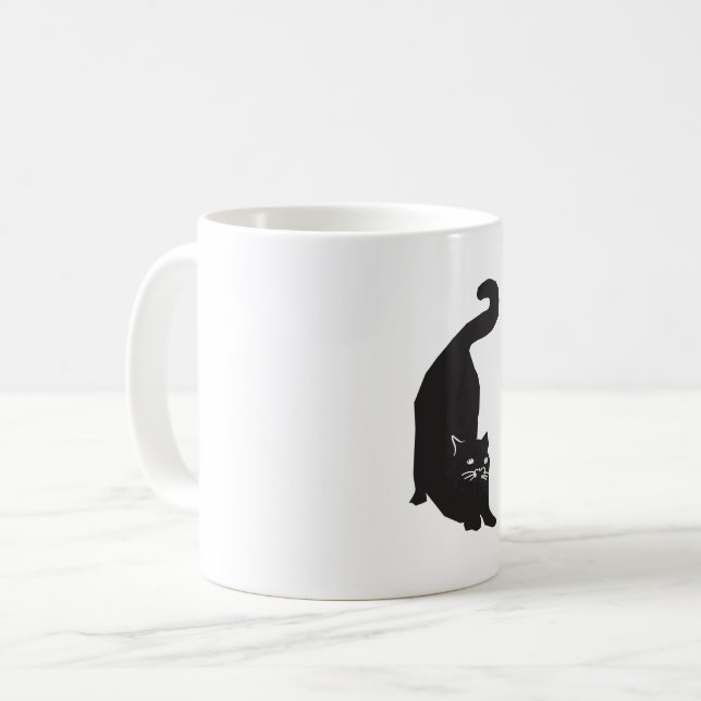 Mug Art de chat noir (Devant gauche)
