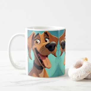Mug Art de chien coloré vibrant, pour les amateurs de