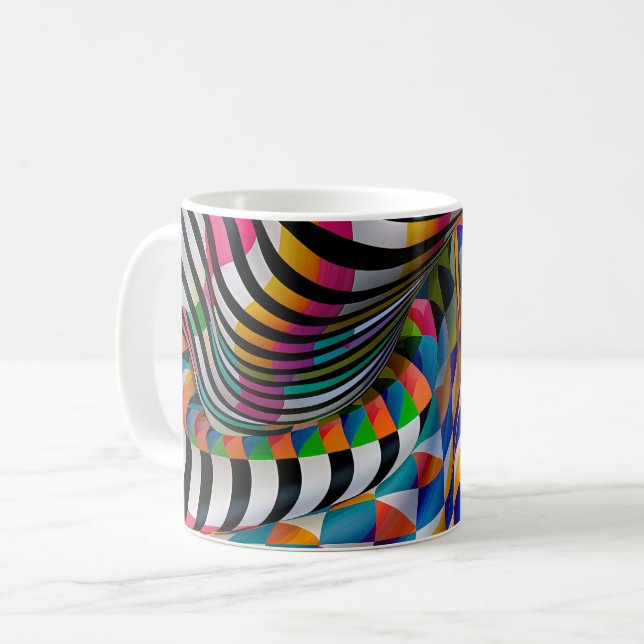 Mug Art de conception de bande de la carte de contrôle (Devant gauche)