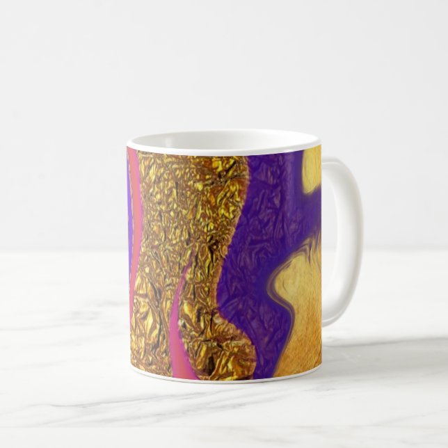 Mug art de couleur vibratoire (Devant droit)