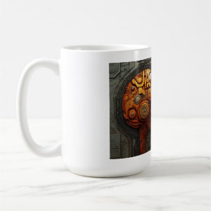 Mug Art de couple d'androïde cyberpunk biomécanique