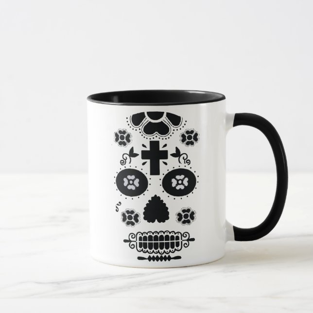 Mug Art de crâne (Droite)