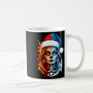 Mug Art de crâne de sucre de Noël Femme Chapeau de Pèr