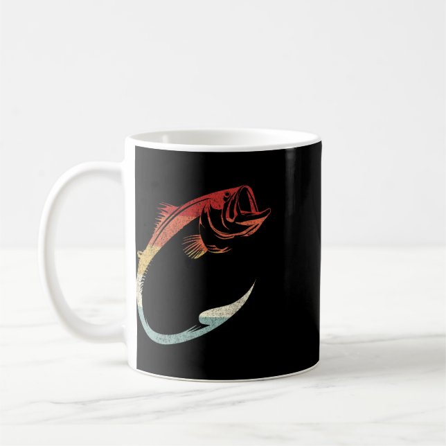 Mug Art de crochet de pêche minimal cool pour les amat (Gauche)