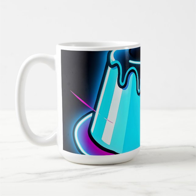 Mug Art de dessert en gelée néon (Gauche)