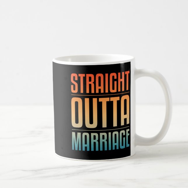 Mug Art de divorce cool pour hommes femmes mariage (Droite)