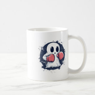 Mug Art de fantôme de boxe mignon 