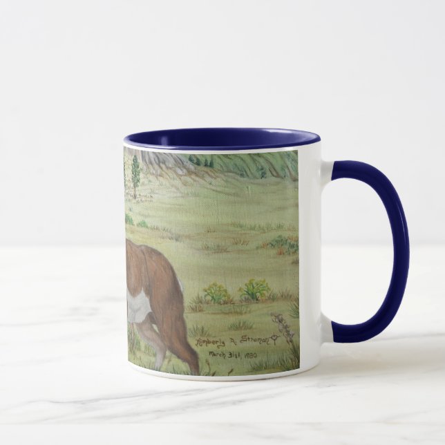 Mug Art de faune d'antilope de Sandhills Pronghorn (Droite)
