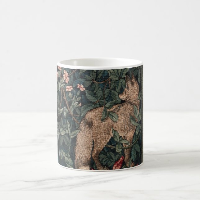 Mug Art de faune de renard de verdure de William Morri (Centre)