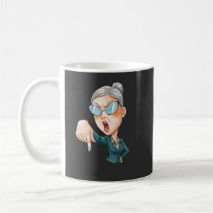 Mug Art de femme en colère expressive