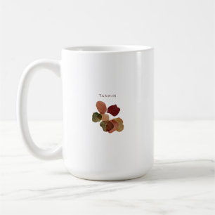 Mug art de feuille inspiré du tanin