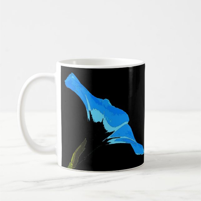 Mug Art de fleur de gloire de matin (Gauche)