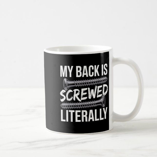 Mug Art de fusion vertébrale pour hommes femmes récupé (Droite)