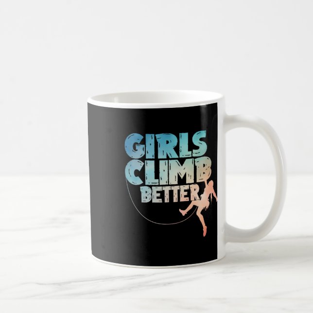 Mug Art de grimpeur de roche cool pour femmes filles r (Droite)