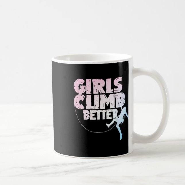 Mug Art de grimpeur de roche cool pour femmes filles r (Droite)