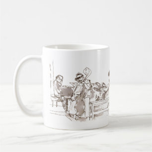 Mug art de groupe de jazz