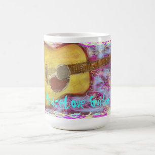 Mug Art de guitare de PeaceLove