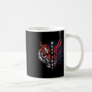 Mug Art de kickboxing Muay Thai de la tête du dragon e