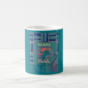 Mug Art de la girafe ludique : une délectation africai