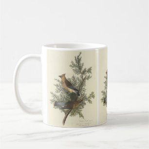 Mug Art de la nature de l'oiseau Cèdre de Audubon vint