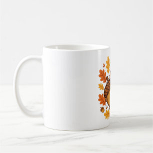 Mug Art de la récolte automnale d'un écureuil mignon e