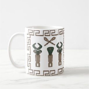 Mug Art de la scène tribale africaine Abstraite