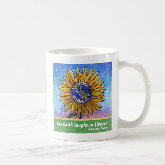 Mug Art de la Terre de tournesol (Droite)