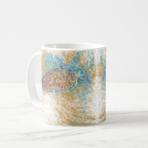 Mug Art de la tortue de mer Art côtier