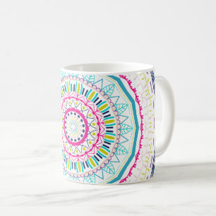 Mug Art de mandala coloré vibrant