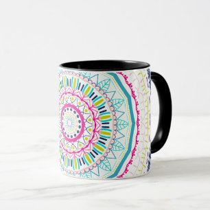 Mug Art de mandala coloré vibrant