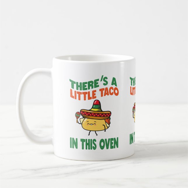 Mug Art de mot de taco de bébé drôle  (Gauche)
