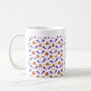 Mug Art de motif sans couture de citrouille d'aile de