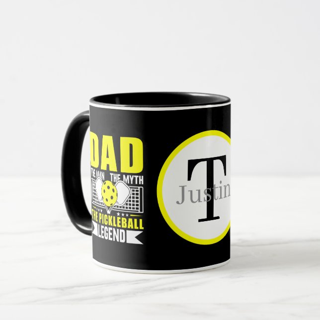 Mug Art de mots Cool Pickleball Dad  (Devant gauche)