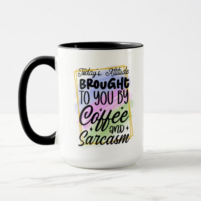 Mug Art de mots de sarcasme de café drôle  (Gauche)