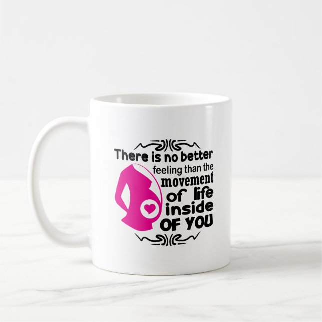 Mug Art de mots de sentiment de maman mignon (Gauche)