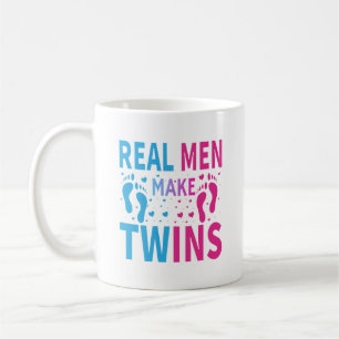 Mug Art de mots jumeaux drôles de vrais hommes 