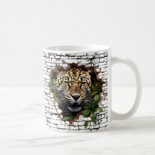 Mug Art de mur de léopard 3D – Safari réaliste