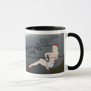Mug Art de nez de temps de briefing B-25
