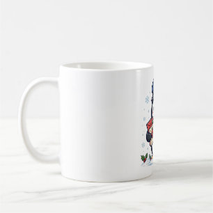 Mug Art de Noël du facteur pingouin