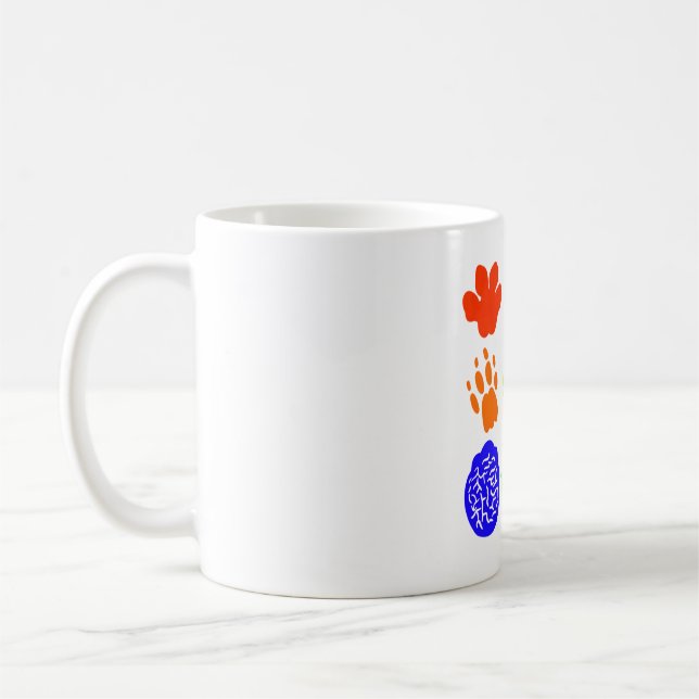 Mug Art de Pawprints animaux (Gauche)