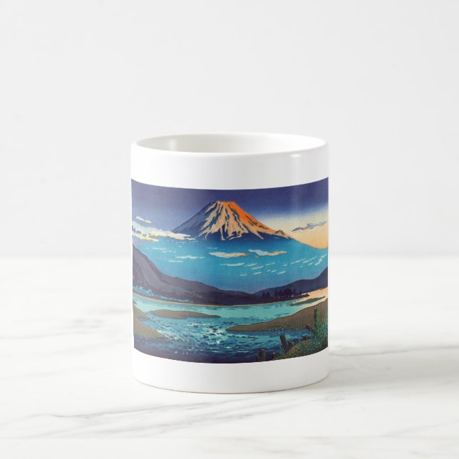 Mug Art de paysage de Tsuchiya Koitsu Tokaido Fujikawa (Centre)