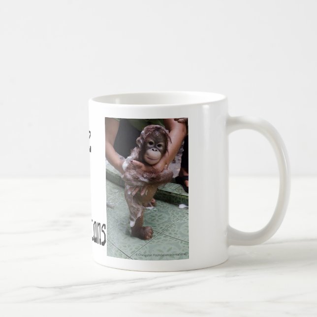 Mug Art de photo de bébé des orangs-outans OFI (Droite)