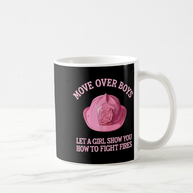 Mug Art de pompier drôle pour femmes filles pompier (Droite)